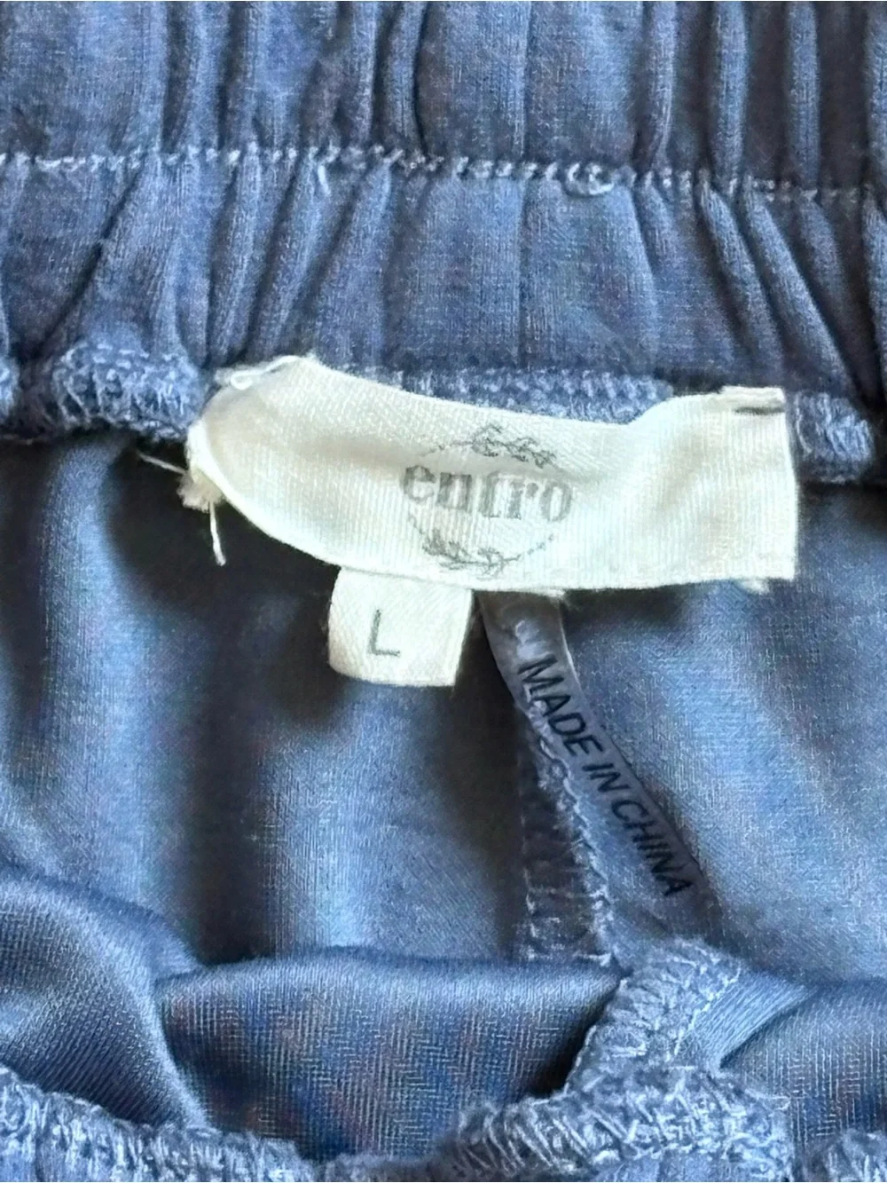 entro Dusty Blue Two-Piece Lounge Set - Mock Neck Sweatshirt & Drawstring Shorts